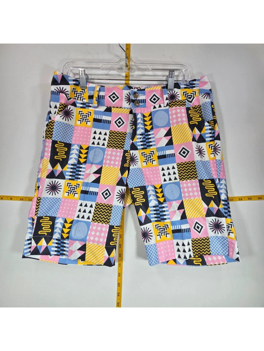 Loudmouth Golf geometric print shorts